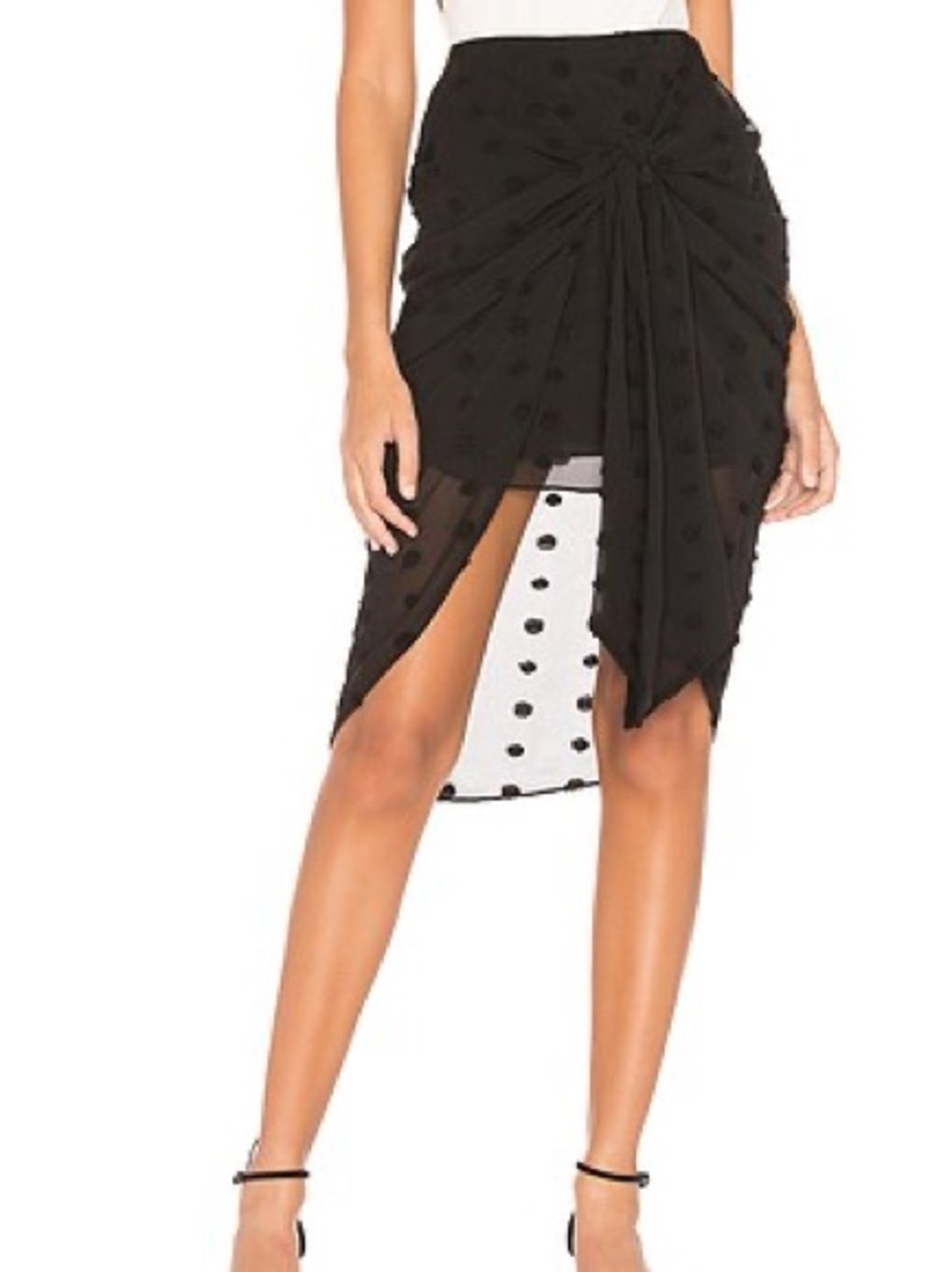 NWT L'Academie Kayla Midi Skirt